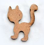 Декор 056мал, Кот хвост трубой, 5*3,8 см, мдф