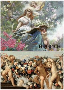 Декупажная карта А4 Hobby-decor, 55 г/м, HD004CH, Ангелы, Муза, Девушка, детки ― Творча майстерня ДекоПарк