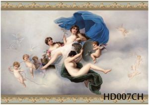 Декупажная карта А4 Hobby-decor, 55 г/м, HD007CH, Ангелы и девушки на фоне облаков ― Творча майстерня ДекоПарк
