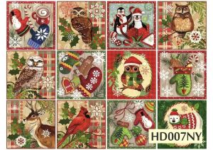 Декупажная карта А4 Hobby-decor, 55 г/м, hd007ny , Новогодняя  ― Творча майстерня ДекоПарк
