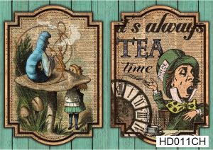 Декупажная карта А4 Hobby-decor, 55 г/м, HD011CH, Алиса в стране Чудес, Время для чая ― Творча майстерня ДекоПарк