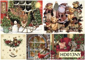 Декупажная карта А4 Hobby-decor, 55 г/м, hd013ny, Новогодняя ― Творча майстерня ДекоПарк