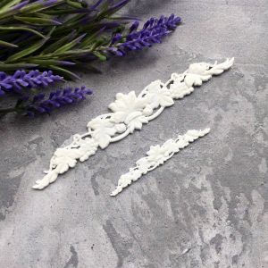 Вензель Виноград, гибкий, 6,7х1,2 см, цв.: белый /гд972мал ― Творча майстерня ДекоПарк