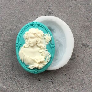 Молд А505, Камея с виноградом,  38*29 мм ― Творча майстерня ДекоПарк