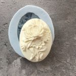 Молд А307, Камея Цветы 37*27 мм 