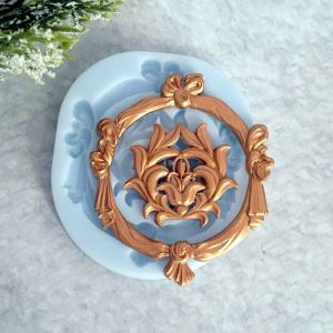 Молд ДП088 "Набір 'Геральдика: Рамка та Корона'" рамка 8,5х7,2 см і корона 4,5х4,2 см ― Творча майстерня ДекоПарк