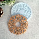 Молд ДП091 "Мереживна Розета" 7,5 см, внутр. діам. 2 см