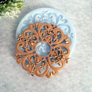 Молд ДП091 "Мереживна Розета" 7,5 см, внутр. діам. 2 см ― Творча майстерня ДекоПарк