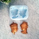 Молд ДП083 "Набір Камея: Король і Королева" по 4,8х3 см