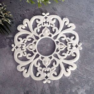 Рамка ажурная круглая 7,5 см, внутр. диам. 2 см, гибкая / гд931 ― Творча майстерня ДекоПарк