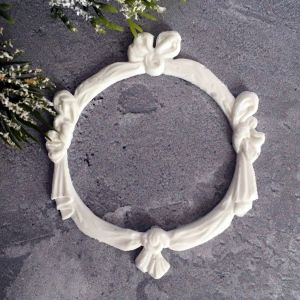  Рамочка с бантами 8,5х7,2 см, гибкая /гд934 ― Творча майстерня ДекоПарк