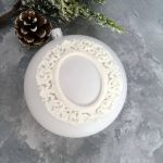  Рамка ажурная 7х6,7 см, внутри 4х3 см, гибкая / гд932