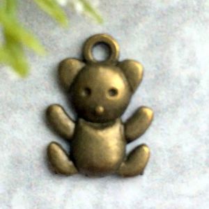 Подвеска  Мишка 1,6х1,2 см, цв. бронза / scb035 ― Творча майстерня ДекоПарк