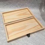 Купюрница Конверт с замком и с фаской, мат-л: сосна, 19х10х2,7 см 