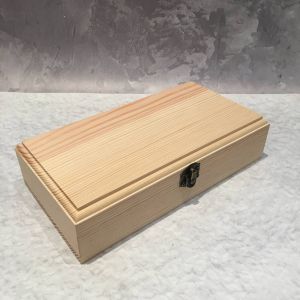 Купюрница с замком и с фаской, мат-л: сосна, 19х10х4.5 см ― Творча майстерня ДекоПарк