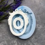 Молд А537, Рамочка с бантом 7,5х5,6 см и рамочка овальная 3,3х2,2 см