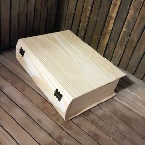 Шкатулка Книга, материал: сосна, 26х20х8 см ― Творча майстерня ДекоПарк
