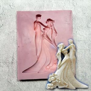 Молд А216, Жених и невеста 7,6х9,3 см ― Творча майстерня ДекоПарк