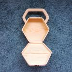 Сумка шестигранник с фасками, материал: сосна, 25х32х10 см 