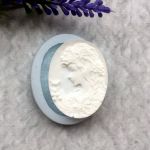 Молд А554, Камея Дама 3,8х2,7 см 