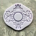Молд ДП057 "Ажурна Рамка з Круглим Вікном" 10,7х9,8см, внутр. діам. 3 см