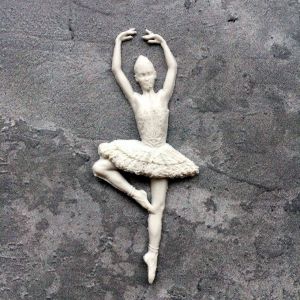 Балерина, гибкий декор, 9,4х4 см /гд707 ― Творча майстерня ДекоПарк