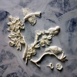 Набор: птички и цветы на ветках, мод. пл. /пд514 ― Творча майстерня ДекоПарк