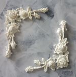 Молд А242, Угол большой Розы, 13,5х15х20 см