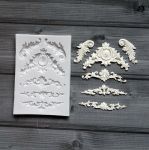 Молд А226, Набор вензелей, 13*9 см