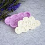 Молд А355, Бирка Happy Birthday 7х4 см