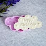 Молд А355, Бирка Happy Birthday 7х4 см