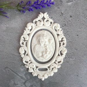Камея с рамкой 7,8х5,6 см и 3,7х2,8 см, гибкий / гд754 ― Творча майстерня ДекоПарк