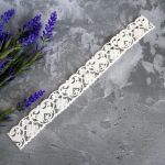 Кружево гибкое ажурное, 24,6х2,9 см /кпг101