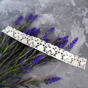 Кружево гибкое ажурное, 24,6х2,9 см /кпг101 ― Творча майстерня ДекоПарк