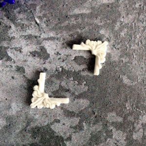 Набор уголков, 2 шт. по 2х2 см /гд806 ― Творча майстерня ДекоПарк