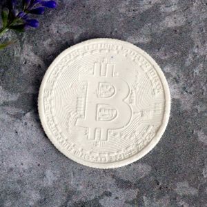 Биткоин 5 см, гиб. декор / гд803 ― Творча майстерня ДекоПарк