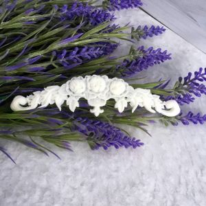 Вензель с розами 12х3 см /ПД973 ― Творча майстерня ДекоПарк
