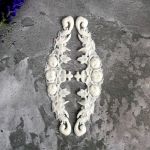 Вензель с розами 12х3 см /ПД973