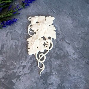 Виноградные лоза, мод. пл., цв. бел., 12х6 см /ПД957 ― Творча майстерня ДекоПарк