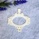 Ажурная овальная рамка, гибкая, 7х7 см, серединка 4х2,5 см  /гд834Б