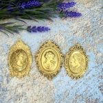 Молд ДП021 «Класична Овальна Рамка» 6,6х4,1 см, внутр. овал під камею 2,9х3,9 см