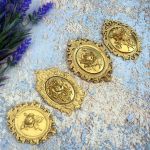 Молд ДП020 "Мініатюрна Овальна Рамка" 7х4,3 см, внутр. овал під камею 2,9х3,9 см