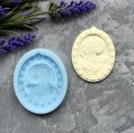 Молд ДП040 «Камея з Дамою в Капелюсі» 5х3,8 см