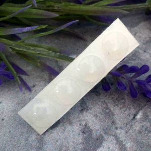 Ножки 065-1 (4 шт набор), мат-л: прозрачный твердый силикон, 7 мм, самоклеющаяся ― Творча майстерня ДекоПарк