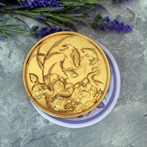 Молд ДП004 «Ставок із Карпами та Лотосами» 8х8 см ― Творча майстерня ДекоПарк