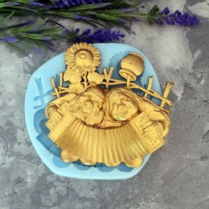 Молд ДП045 "Застільні пісні" 9х8,6 см ― Творча майстерня ДекоПарк
