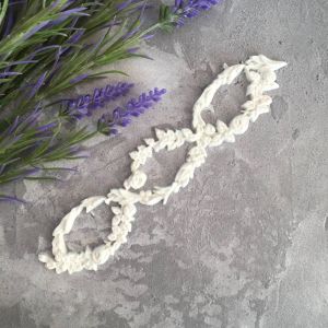 Цепочка ажурная цветочная  17х3,5 см, гибкий декор. эл-т / гд662 ― Творча майстерня ДекоПарк