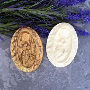 Кот с рамке в стиле Стимпанк 7,7х4,4 см, мод. пл., цв.: белый /пд976 ― Творча майстерня ДекоПарк