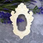 Ажурная овальная рамка 6,5х4,2 см /пд975
