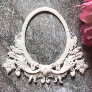Рамка овальная с ажурными боковыми элементами 6,2х5,7 см/гд893 ― Творча майстерня ДекоПарк
